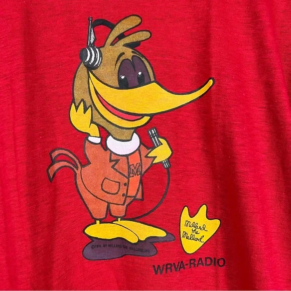 Vintage 1974 RARE Richmond Virginia WRVA Radio T-Shirt Fits like Small